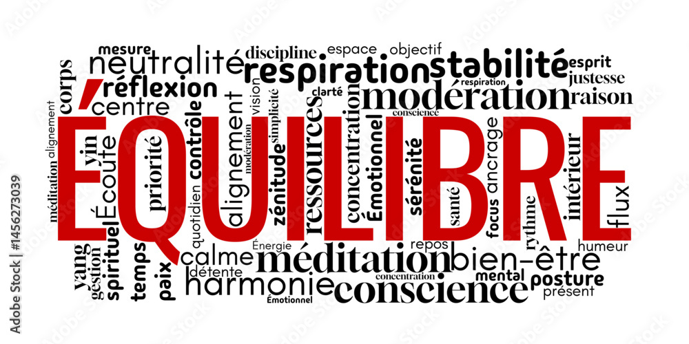 Obraz premium Nuage de mots centré sur 