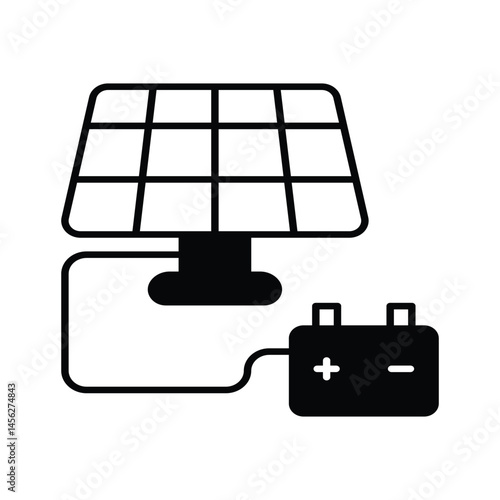 Distributed Energy Storage vector icons stock illustration