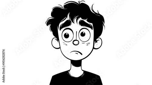 Character With Exaggerated Features, vector design