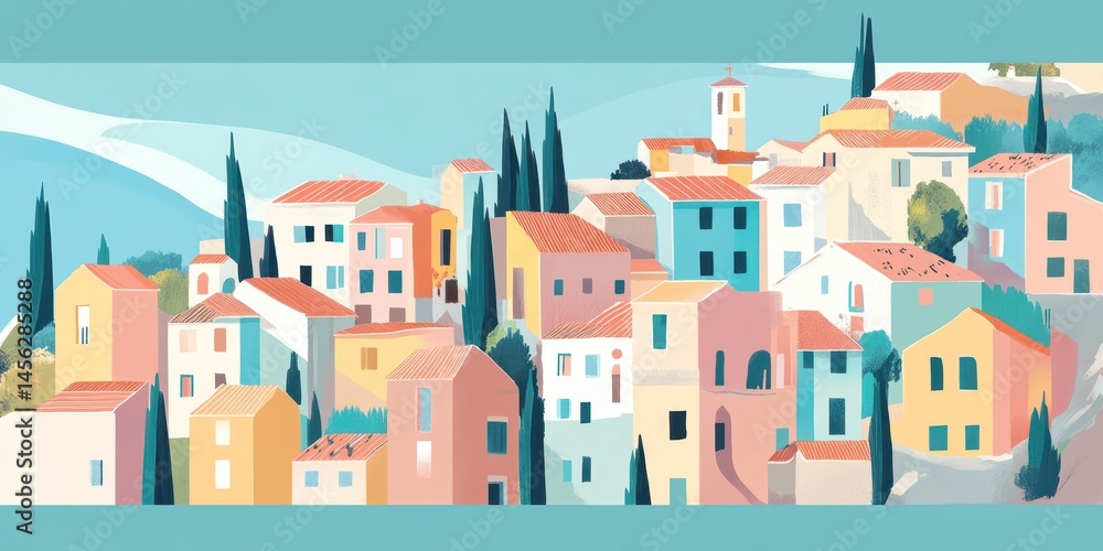 Fototapeta premium South of France banner