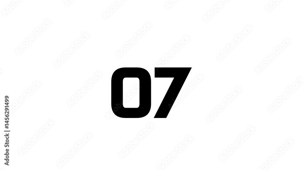 10-second countdown timer animation and white screen background. Suitable for motion graphic projects. 10-second countdown timer animation and white screen background. Suitable for motion graphic projects.