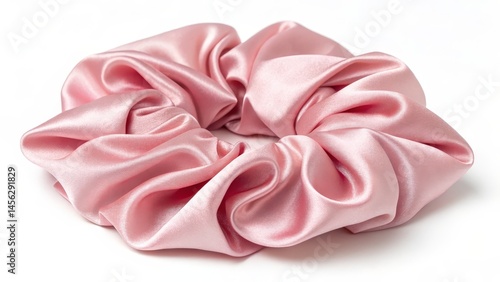 Pink Silk Scrunchie Soft, D...