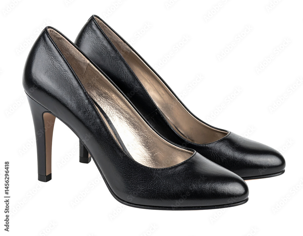 Elegant black high-heeled shoes perfect for formal or professional occasions. Elegant black high-heeled shoes perfect for formal or professional occasions.