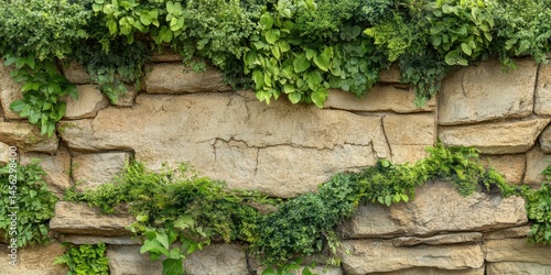 Obraz na płótnie Stone walls banner w salonie