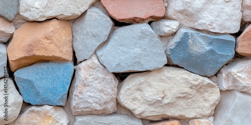 Obraz na płótnie Stone walls banner w salonie