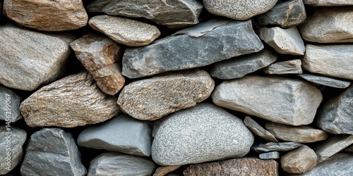 Obraz na płótnie Stone walls banner w salonie
