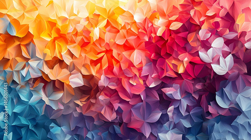 Abstract colorful geometric pattern design