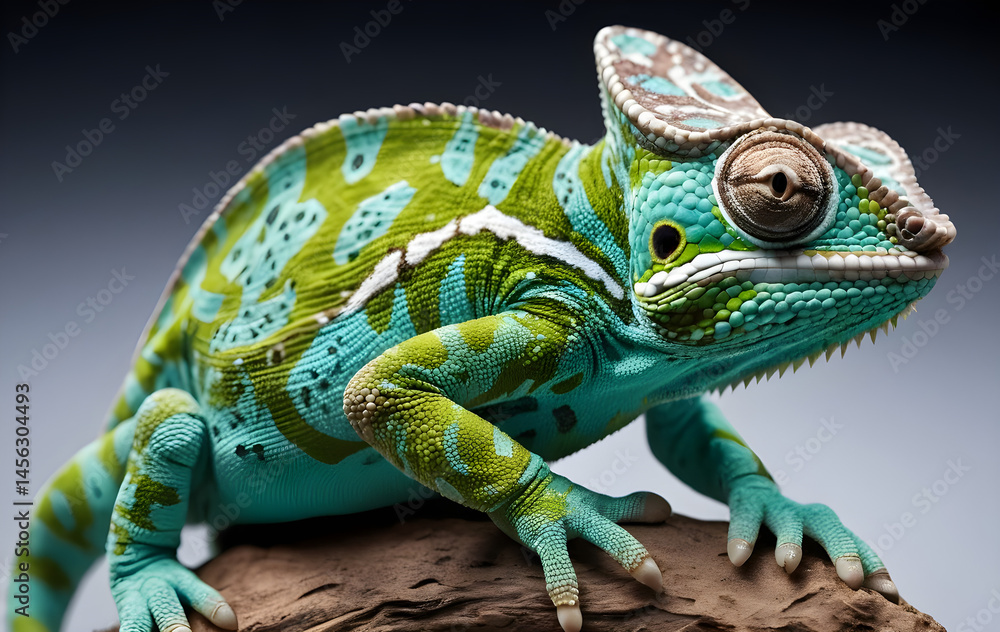 Naklejka premium beautiful exotic chameleon 