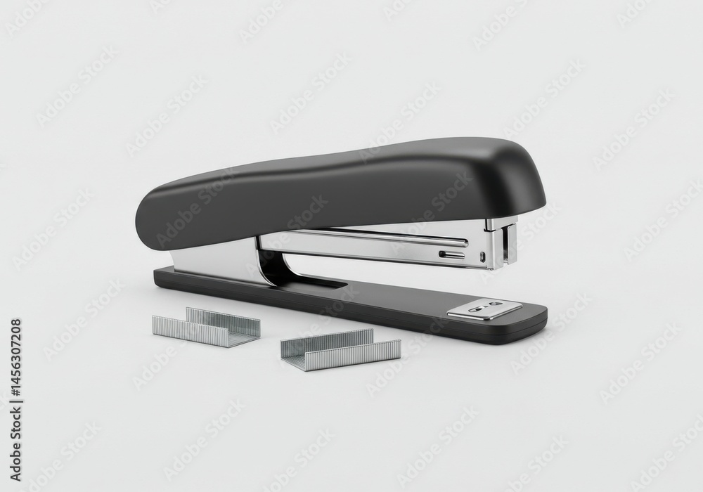 Black Stapler with Staples Black Stapler with Staples