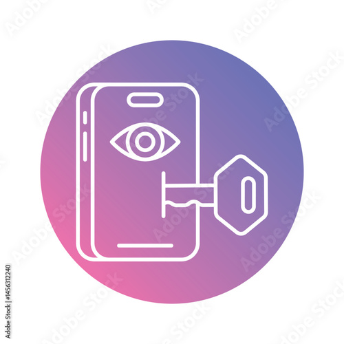 Accessible Smartphone vector icons stock illustration
