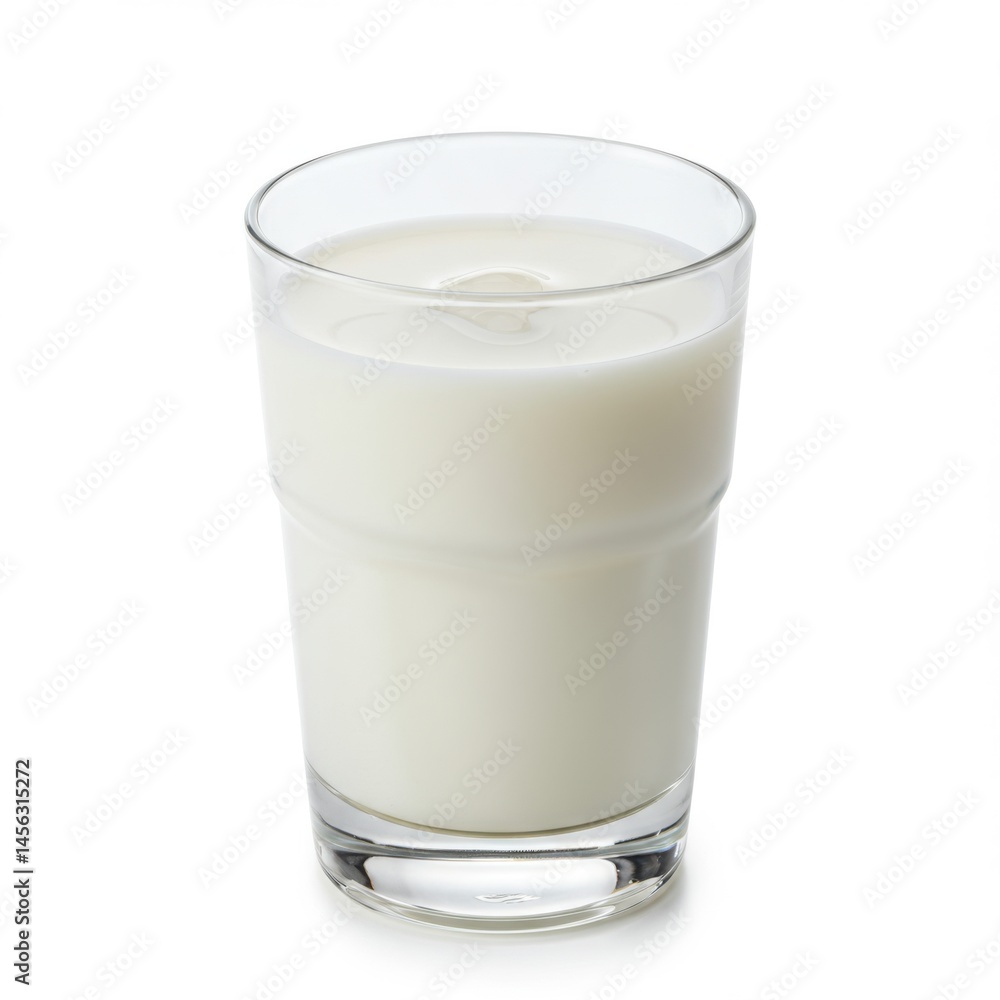 glass of milk isolated on white glass of milk isolated on white