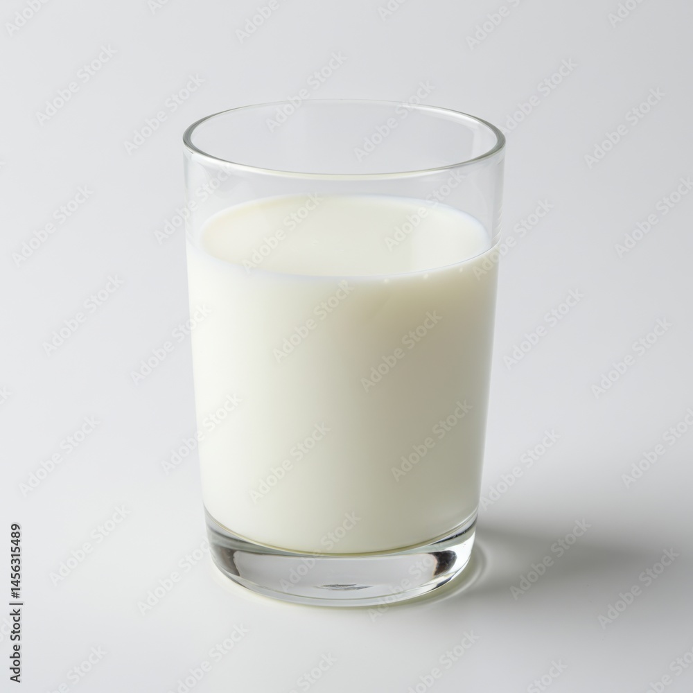 glass of milk isolated on white glass of milk isolated on white
