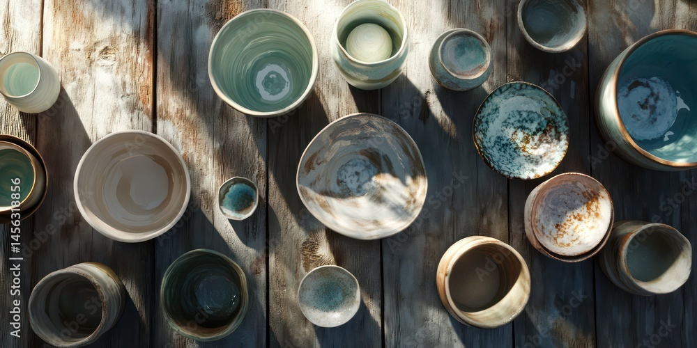 Assorted handmade ceramic bowls Assorted handmade ceramic bowls