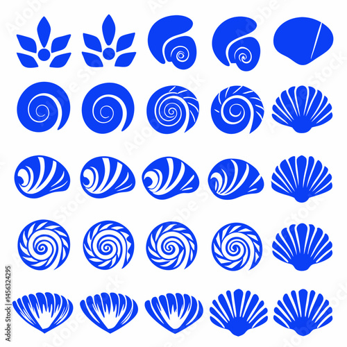 Wallpaper Mural Outline flower set for artistic designs Torontodigital.ca