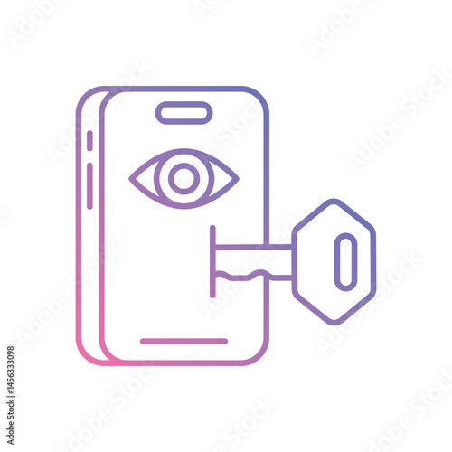 Accessible Smartphone vector icons stock illustration