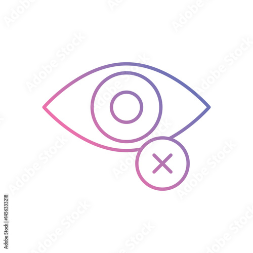 Vision Loss vector icons stock illustration