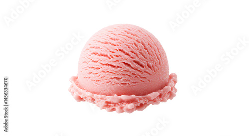 strawberry ice cream cone PNG. creamy strawberry ice cream with scoop of pink gelato PNG Summer ice cream dessert full of strawberries cream isolated