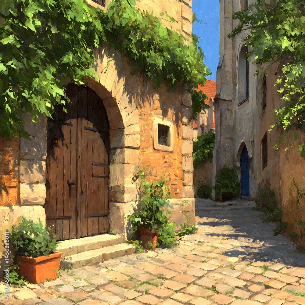 Naklejka premium Streets, alleys