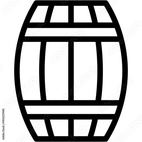 Vector Icon Barrel, Cask, Brewery, Pub, Beer