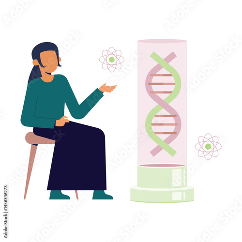 Dna modification Vector illustration which can easily modify or edit which can easily modify or edit