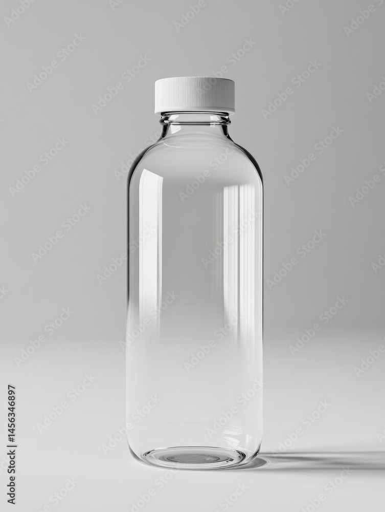 Empty Clear Glass Bottle Empty Clear Glass Bottle