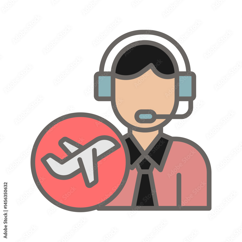 Travel Agent Vector Icon Travel Agent Vector Icon