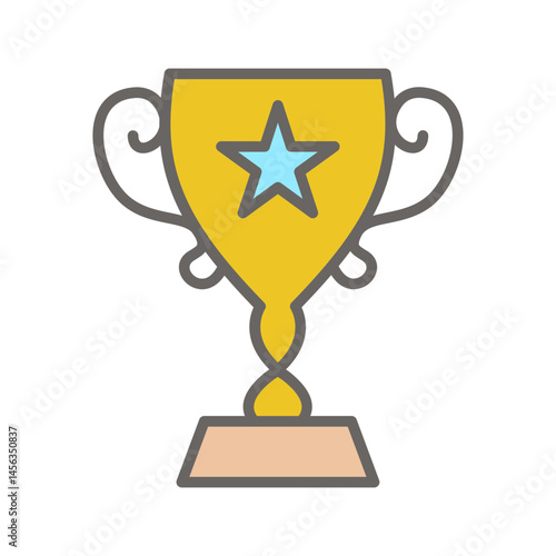 Trophy Cup Vector Icon