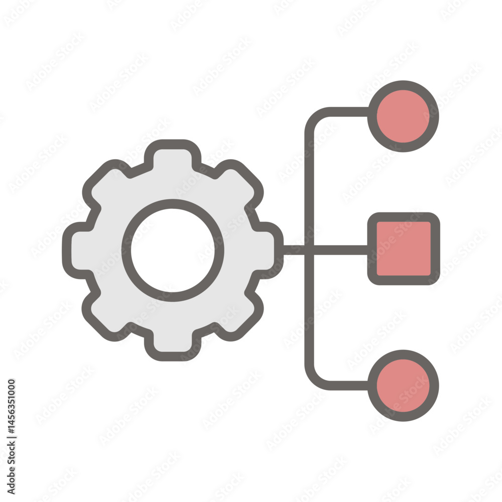 Obraz premium Resource Allocation Vector Icon