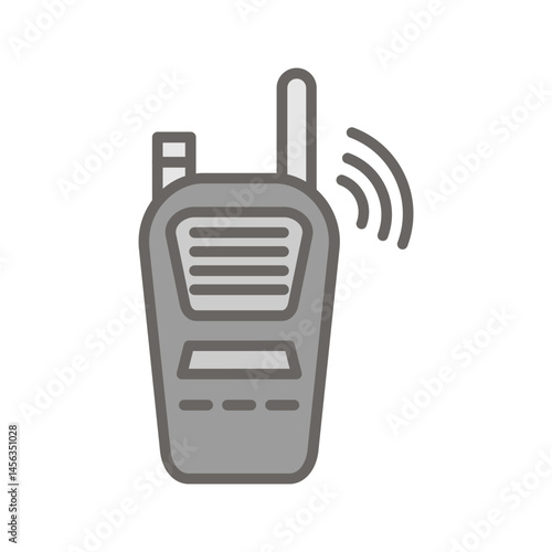 Hand crank radio Vector Icon