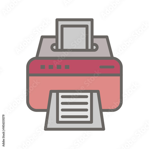 Inkjet Printer Vector Icon