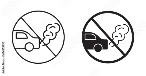 No exhaust gases sign