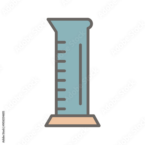 Graduated Cylinder Vector Icon