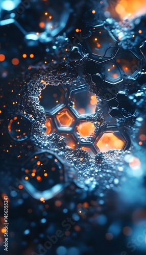 Blue light, honeycomb