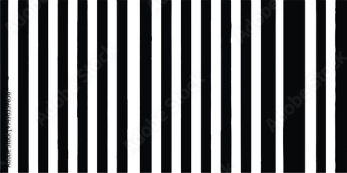 Black color and white color background with lines. Vertical black lines as if they were a barcode as a background. Vertical black and white striped pattern creating a modern abstract design 