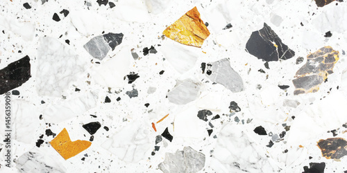 Terrazzo marble texture design used to be home interior exterior wallpaper background decoration design.   terrazzo flooring texture polished stone pattern old surface marble for background.