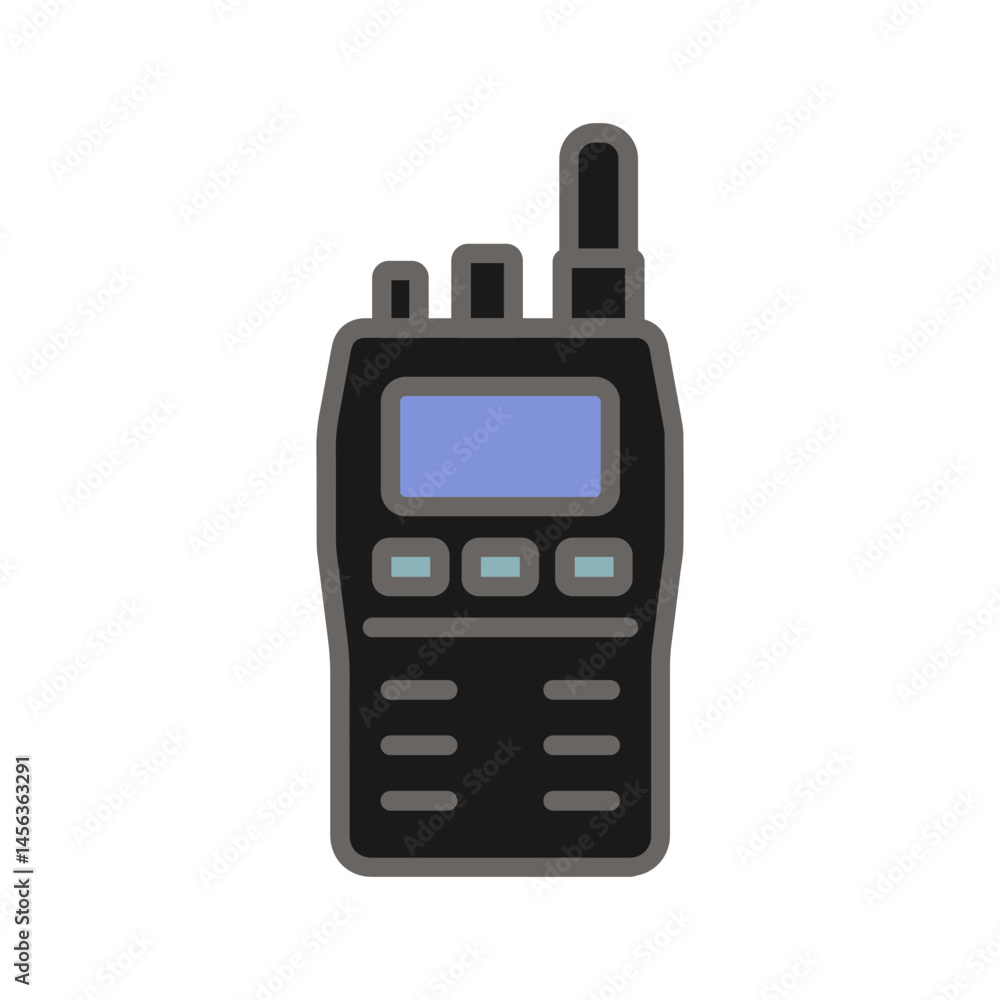 Police Radio Vector Icon Police Radio Vector Icon