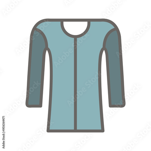 Fleece jacket Vector Icon