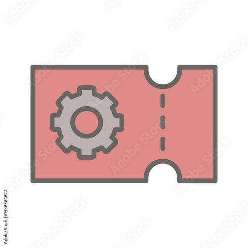 Support Ticket Vector Icon