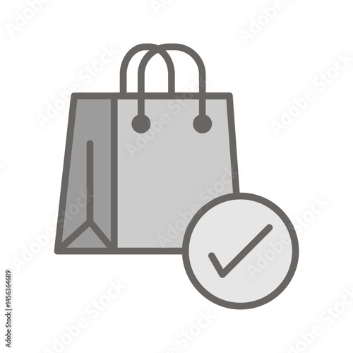 Reusable shopping bag Vector Icon