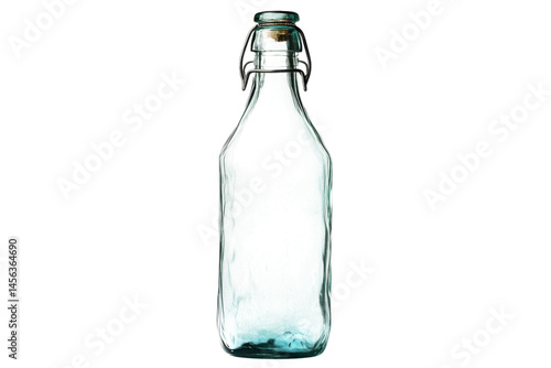 Wallpaper Mural Crystal Clear Glass Bottle: Empty, Clean, and Ready for Your Product shiny mockup object vector on transparent background Torontodigital.ca