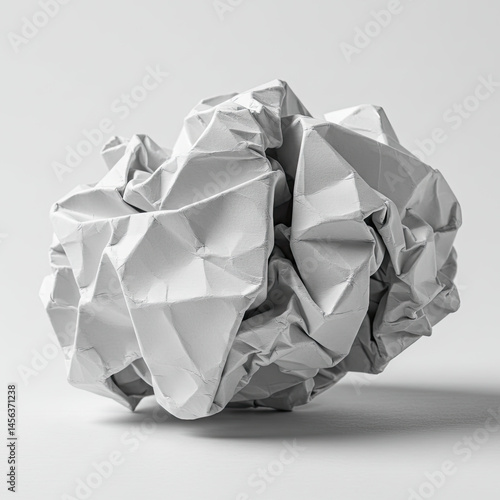 crumpled paper ball