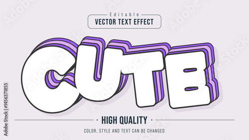 Playful Cartoon Typography with Bold Gradient Purple Colors