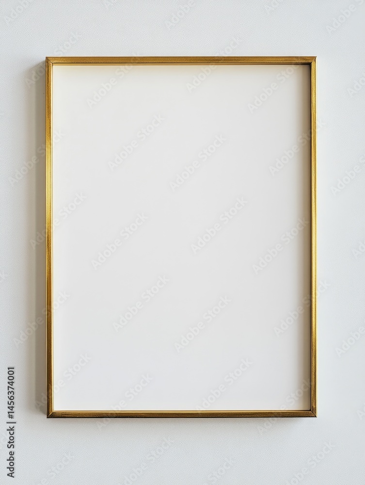 Empty gold picture frame Empty gold picture frame