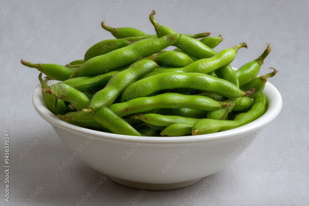 Edamame in Bowl - Fresh Soybeans Edamame in Bowl - Fresh Soybeans