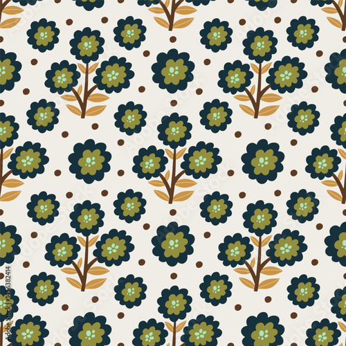 seamless pattern with flowers