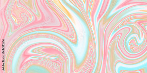Abstract pink multicolor background with waves. abstract bright acrylic liquid background. Liquid soft and paint background Modern and stylist abstract background For creative design wallpaper .	