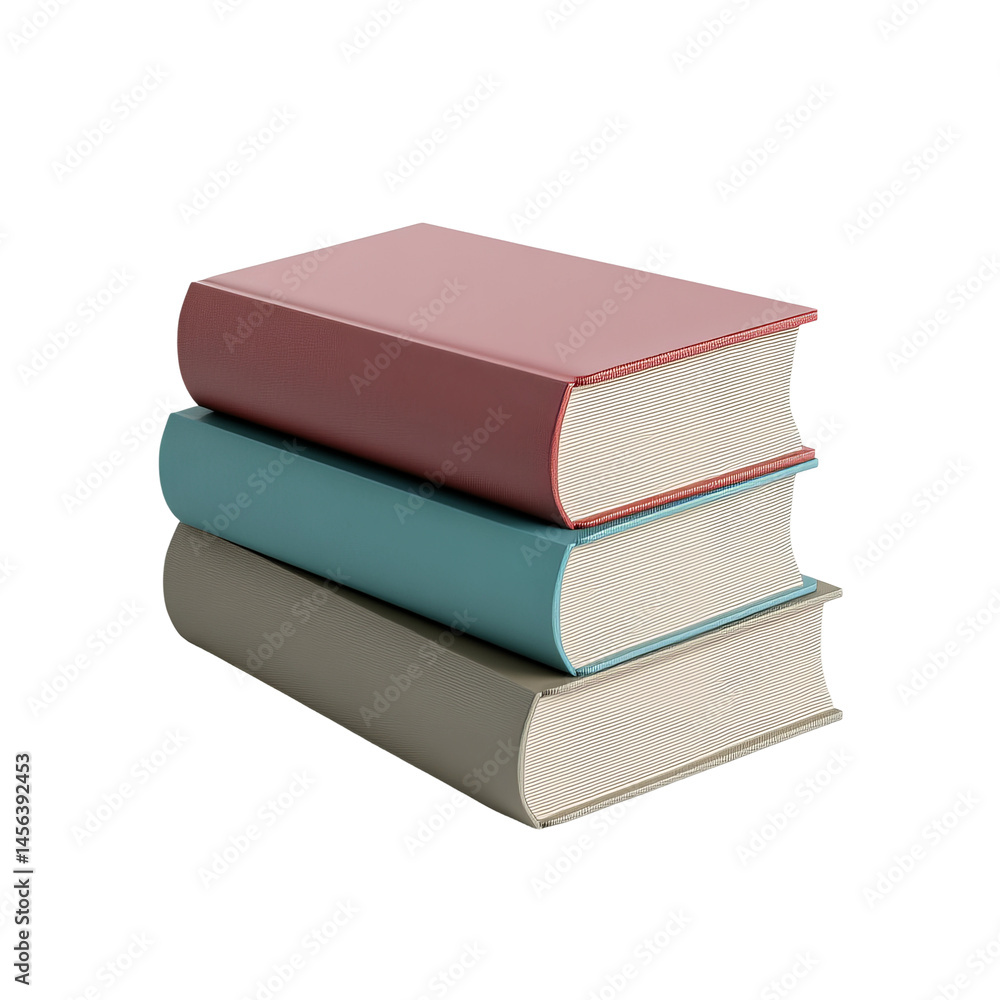 A stack of three hardcover books in soft tones of pink, blue and gray against a clean background. The book covers are blank, inviting creative use for graphic designs. A stack of three hardcover books in soft tones of pink, blue and gray against a clean background. The book covers are blank, inviting creative use for graphic designs.