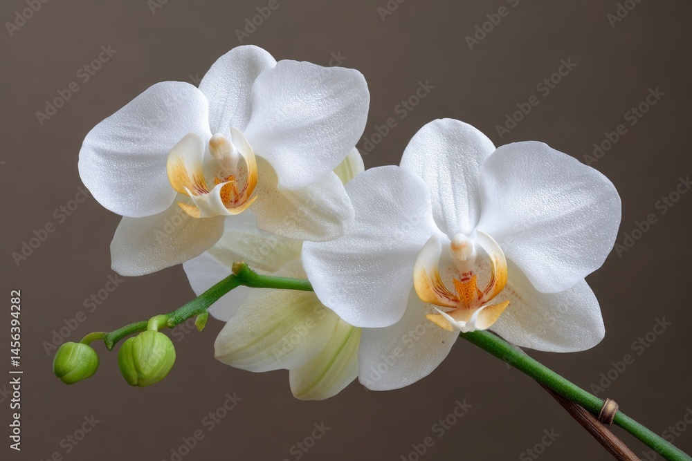 Fototapeta premium White Orchid Flower Bloom Close Up