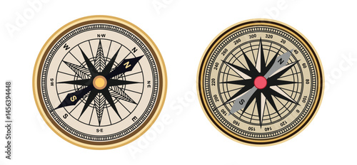 Set Various vintage marine compasses 