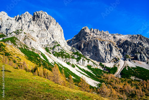Obraz na płótnie Dachstein Landscape, Styria, Austria w salonie